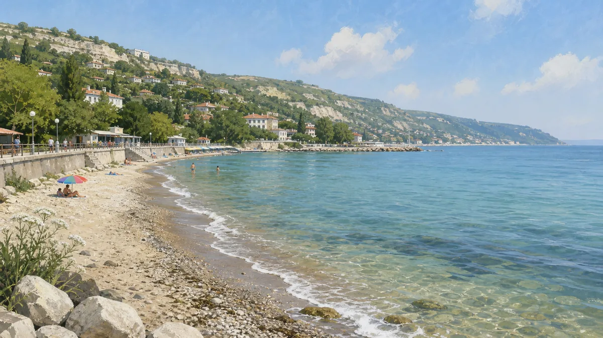 Strand und Küste von Balchik